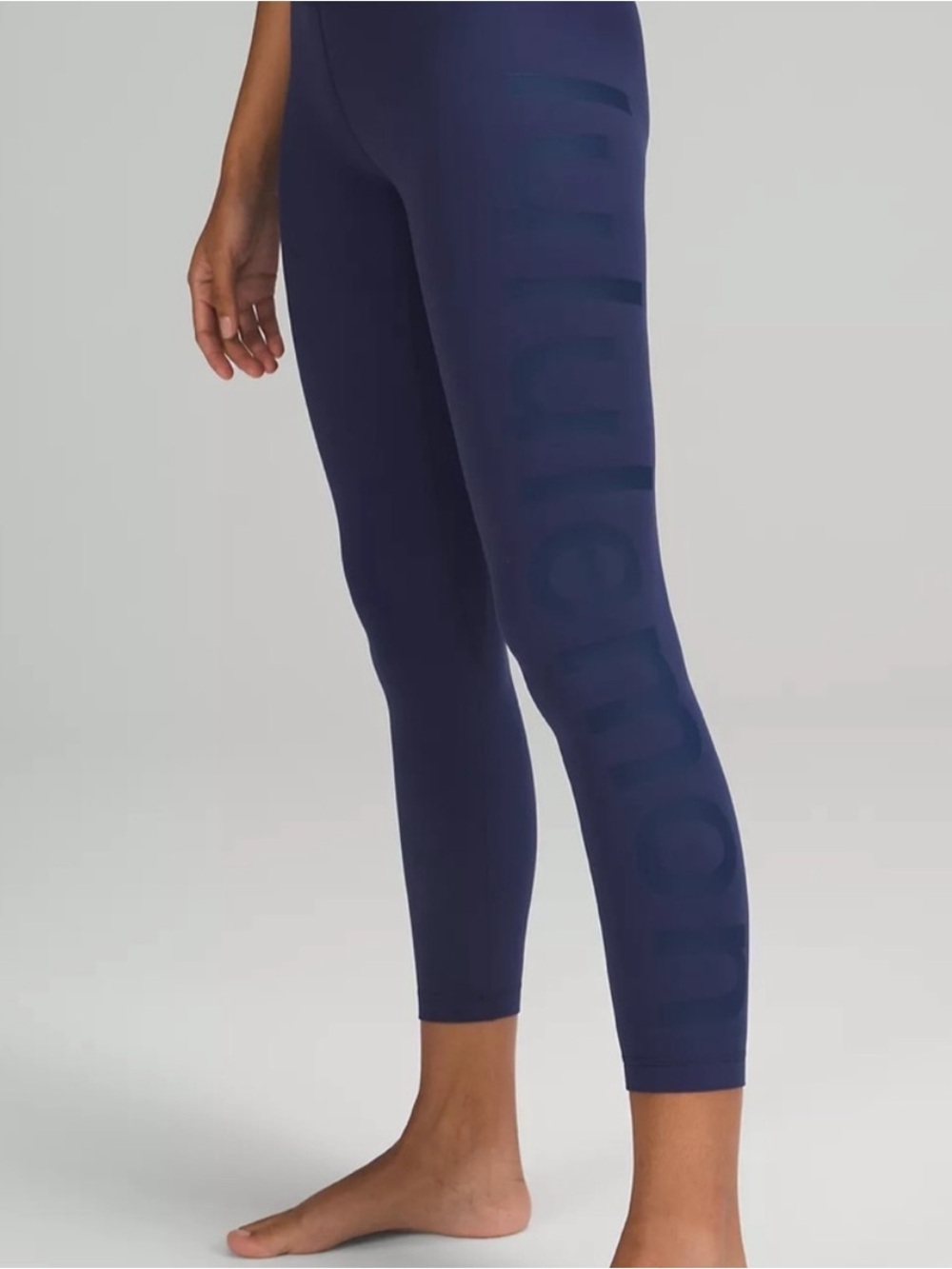 Lululemon Align High-Rise Pant 25" Graphic Like New Night Sea Size 4